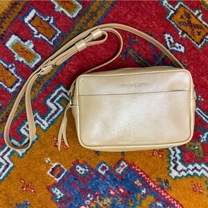 Portland Leather, Light Gold, Crossbody Bag
